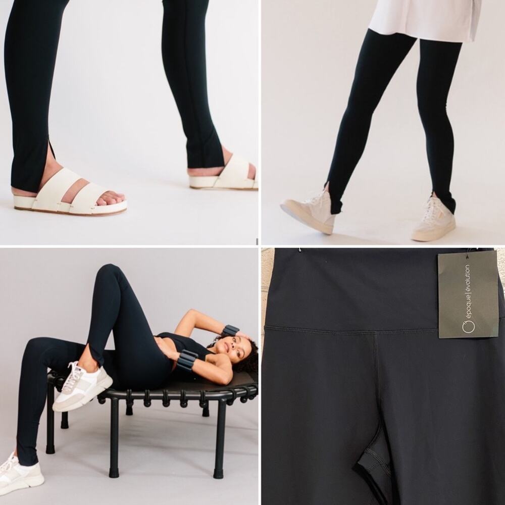 NEW époque évolution $120 orion og split front legging black, extra small NWT